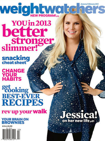 Jessica Simpson Shows Off 50-Pound Weight Loss on Weight Watchers Magazine Cover